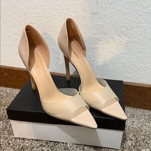 Nude Pointed Toe Heels